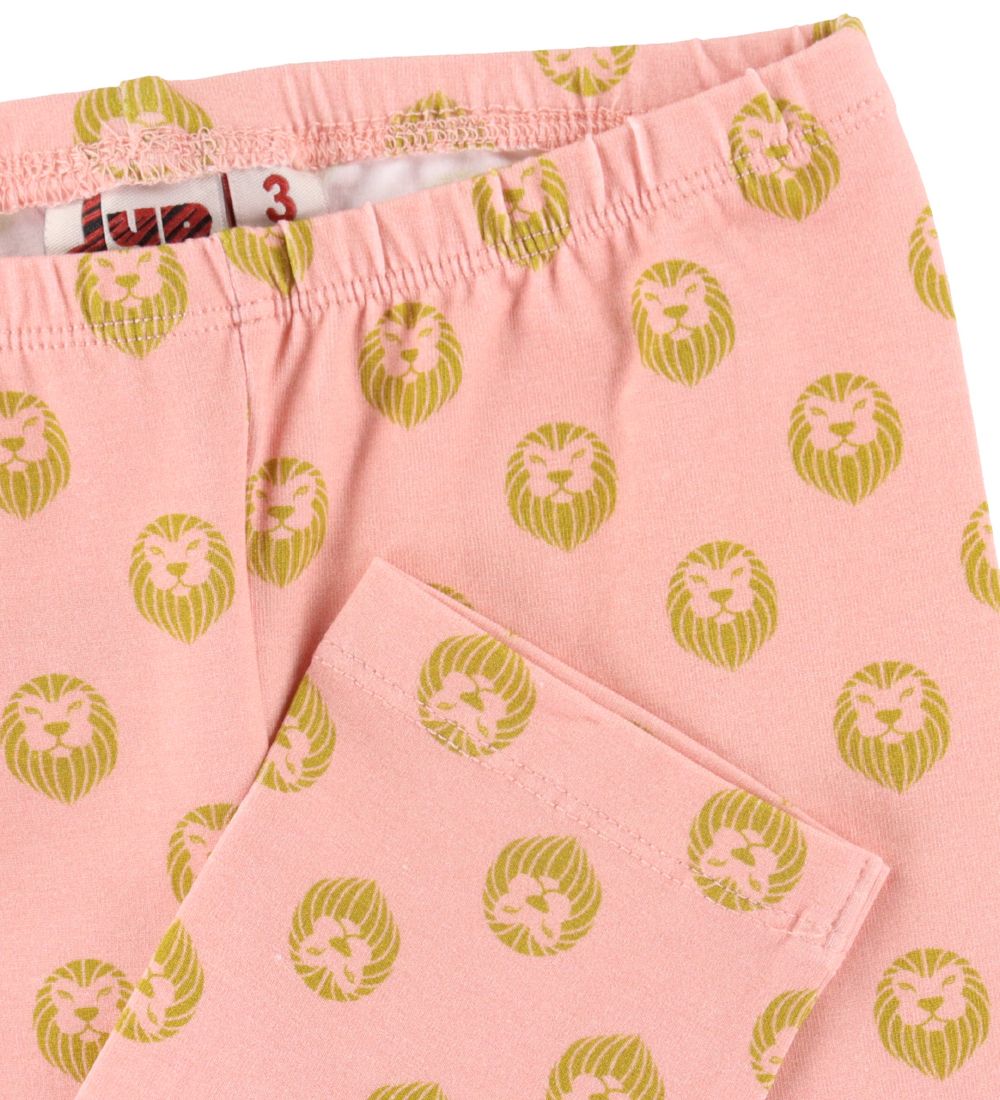 DYR Leggings - DIERCheetah - Soft Roze m. Mini Leeuwen