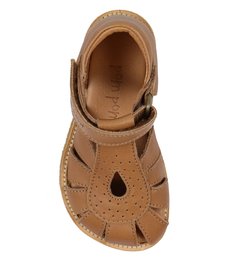Pom Pom Sandals - Rub Sole - Camel