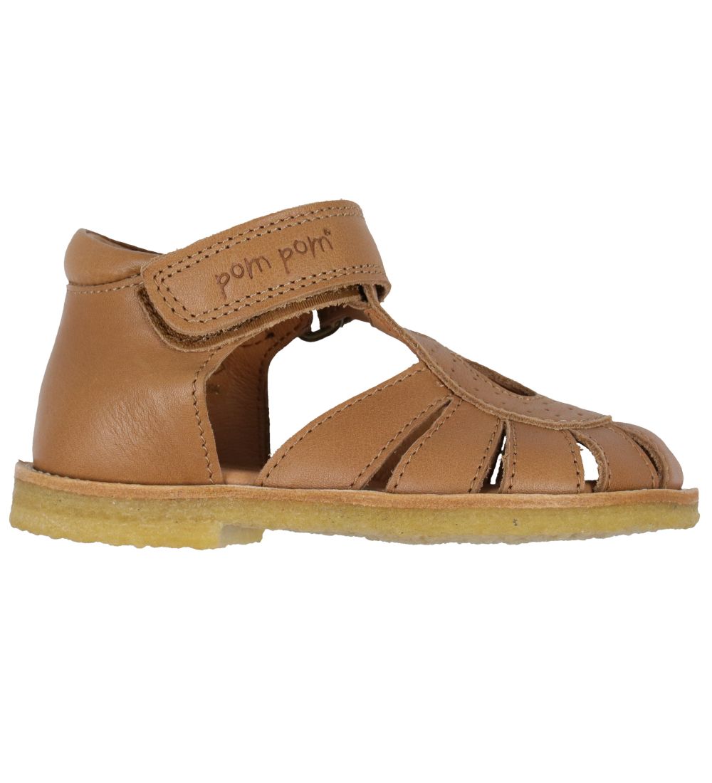 Pom Pom Sandals - Rub Sole - Camel