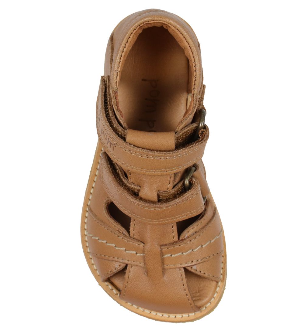 Pom Pom Sandals - Rub Sole Two - Camel