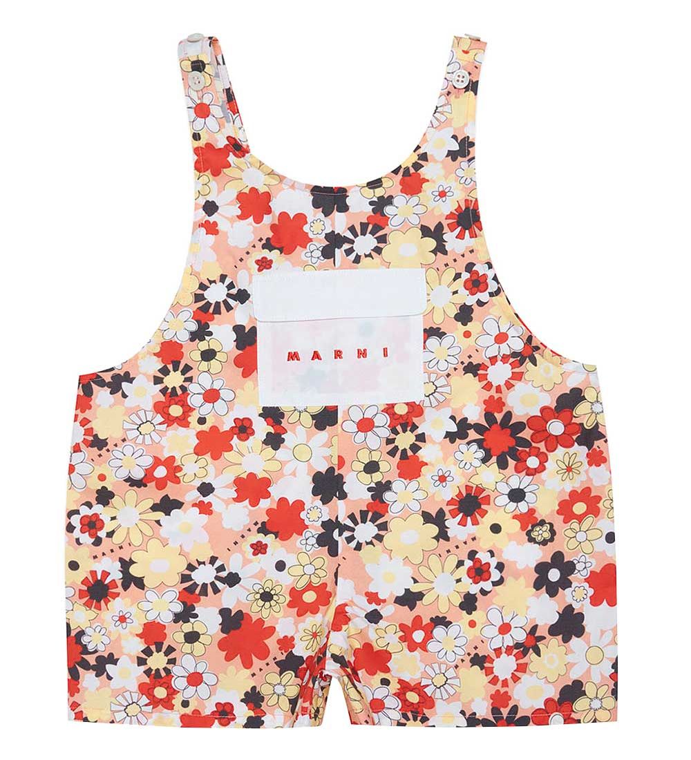Marni Summer Romper - Pink/Red w. Flowers