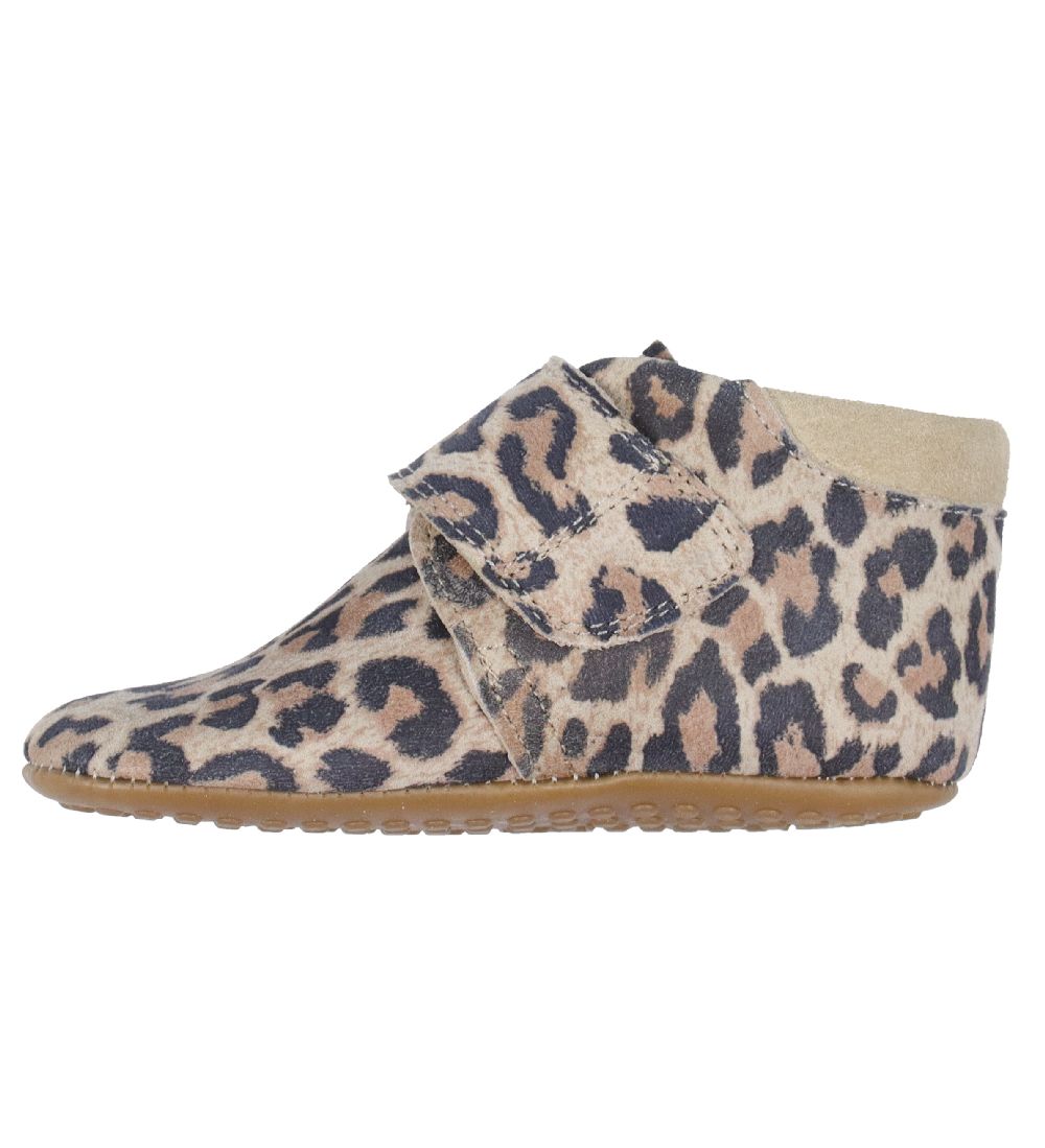 Pom Pom Slippers - Velcro - Leo