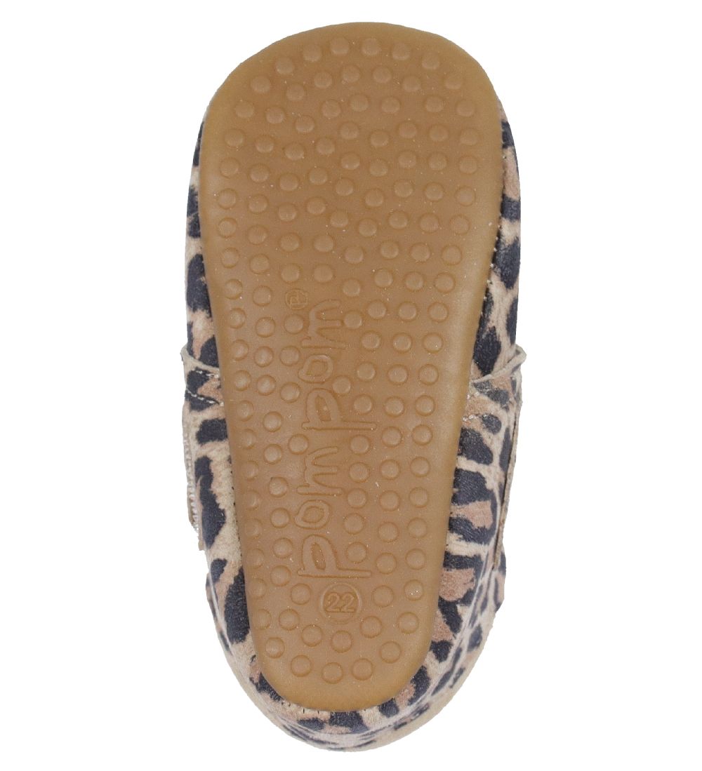 Pom Pom Slippers - Velcro - Leo