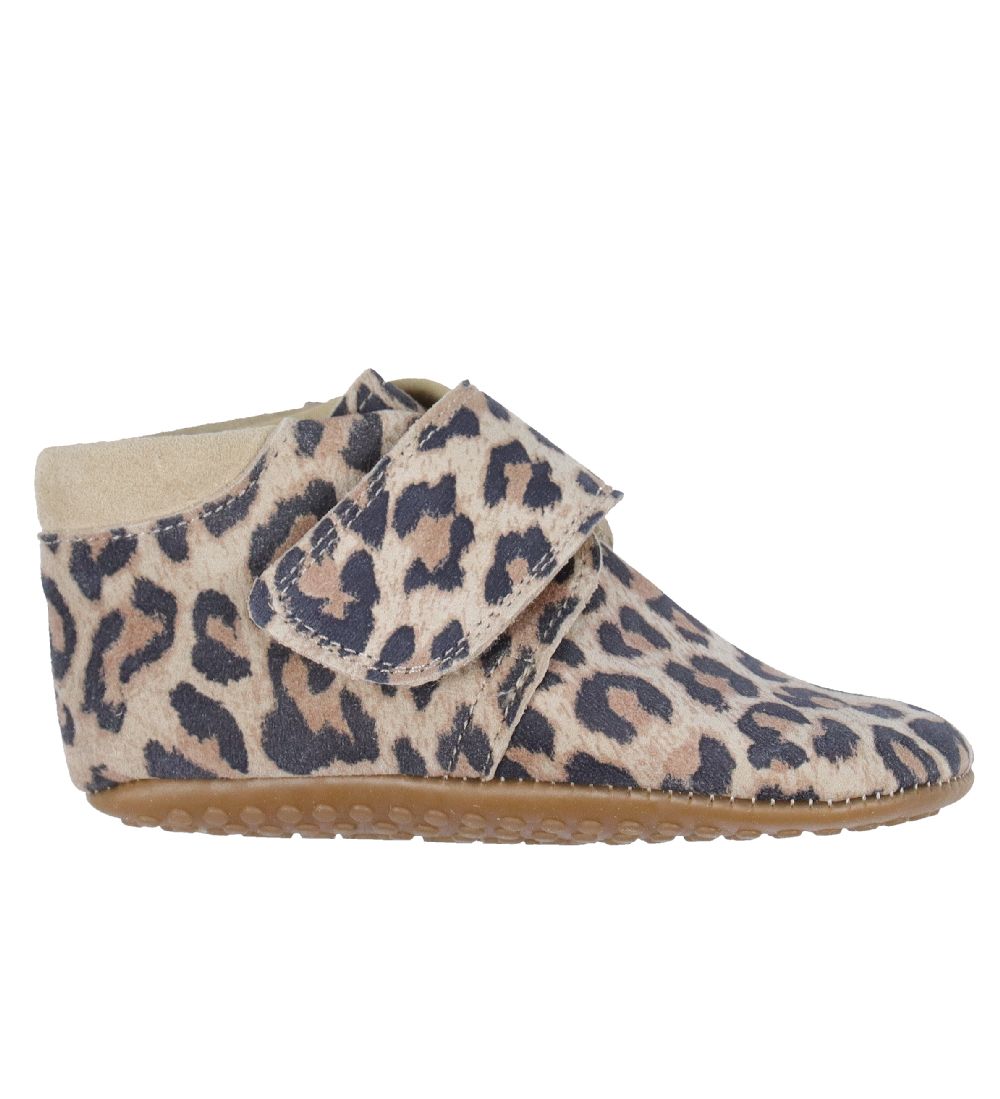 Pom Pom Slippers - Velcro - Leo