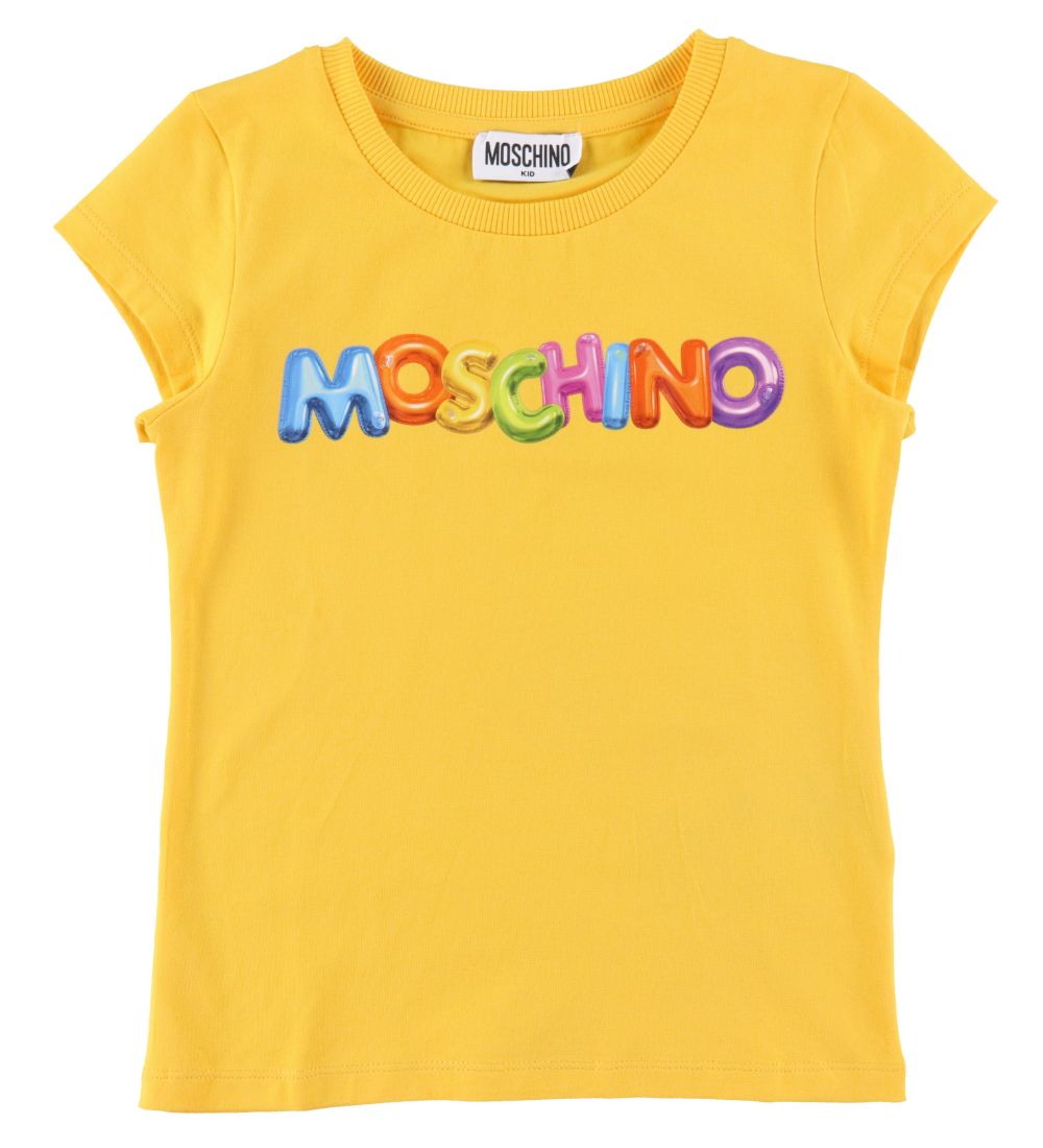 Moschino T-shirt - Yellow w. Print