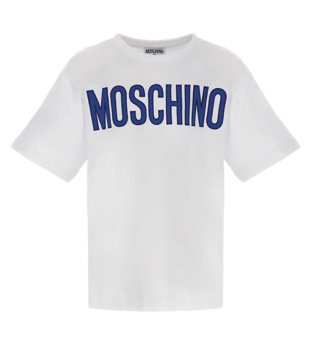 Moschino T-shirt - Maxi - White/Blue