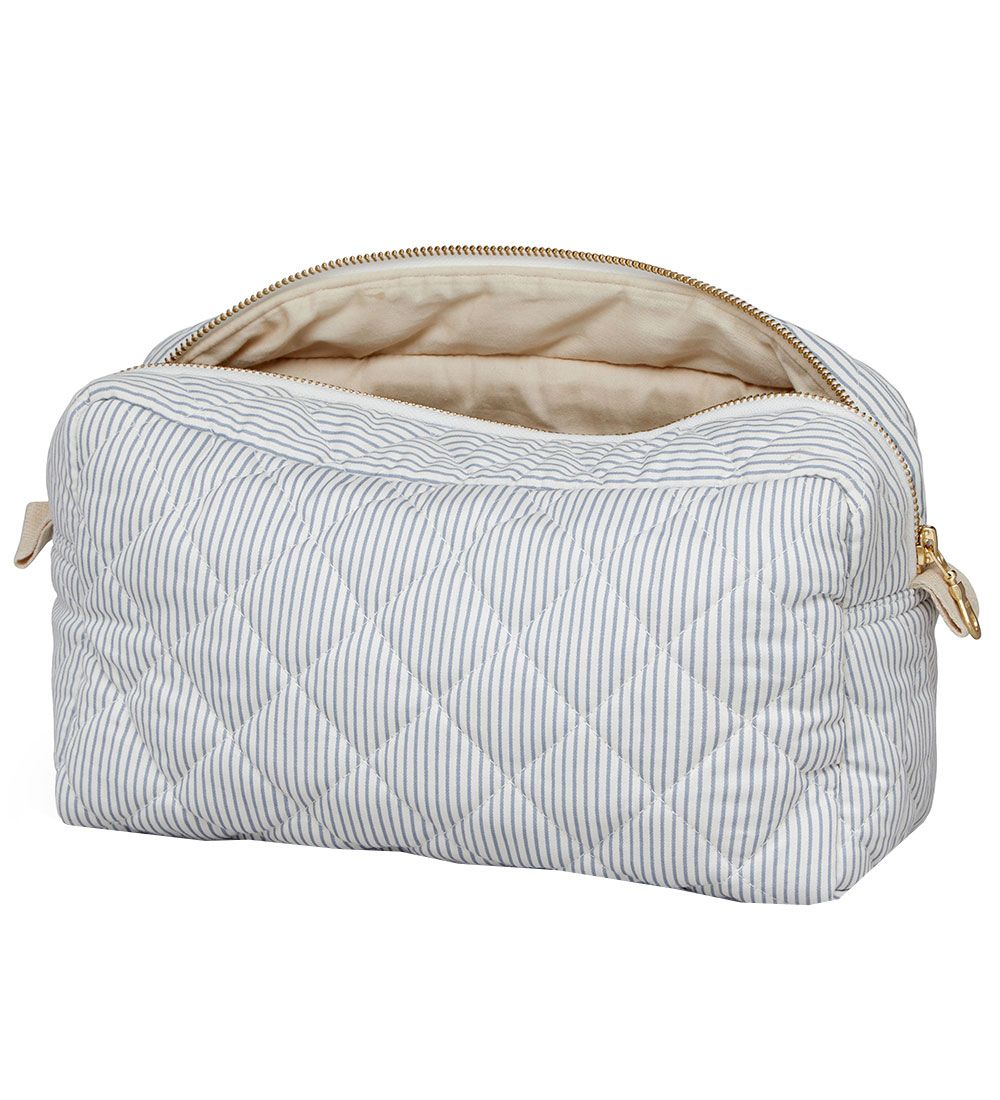 Cam Cam Toiletry Bag - Quilted - Classic+ Stripes Blue