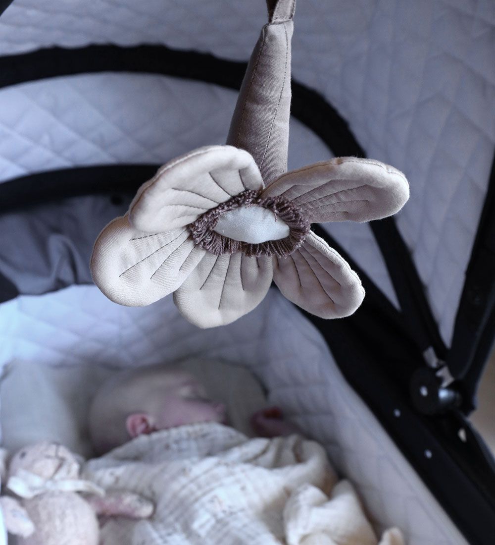 Cam Cam Pram Clip Toy - Windflower - Almond