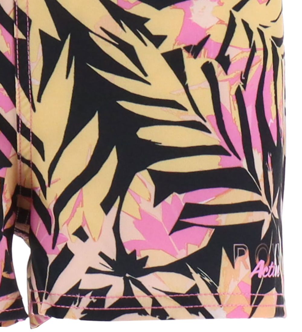 Shorts de Bain Roxy - Desert Cavalier - Noir/Rose Clair/Jaune
