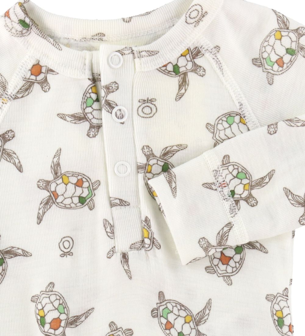 Katvig Jumpsuit - Wool - White w. Turtles