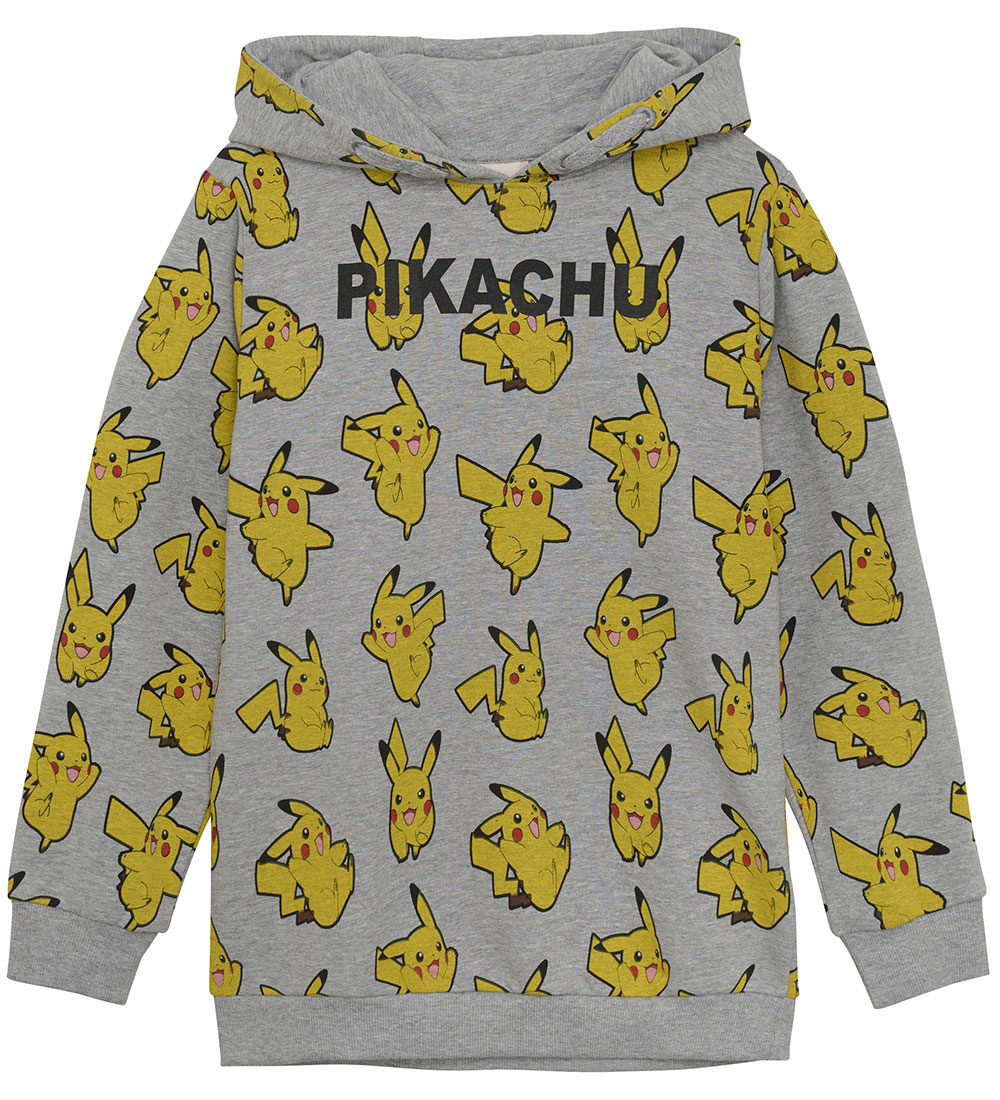 Minymo Sweat  Capuche - Pokmon Pikachu - Light Grey Melange