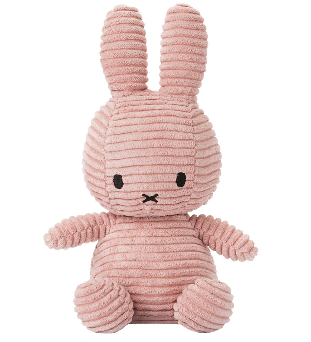 Bon Ton Toys Soft Toy - 23 cm - Miffy Sitting - Corduroy Pink