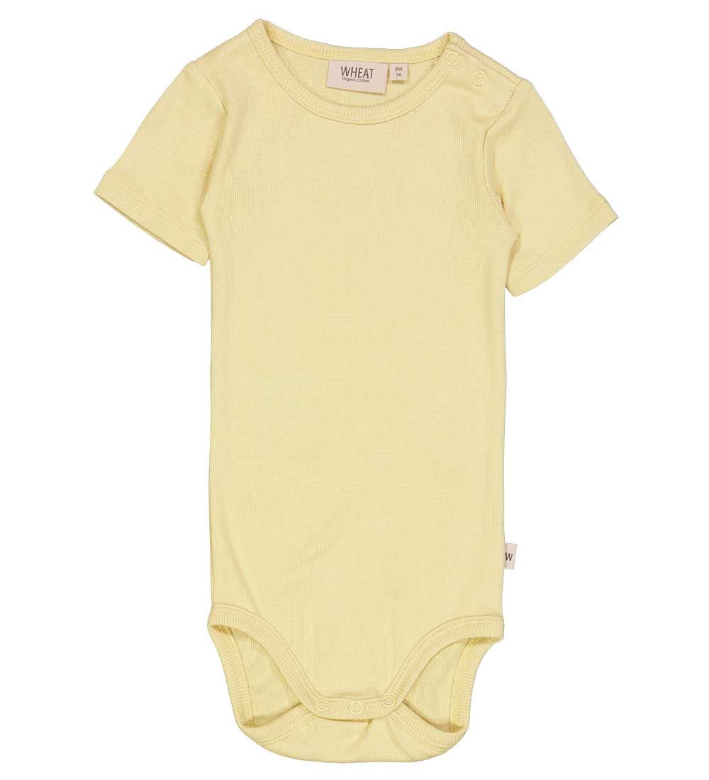 Wheat Bodysuit s/s - Rib - Yellow Dream