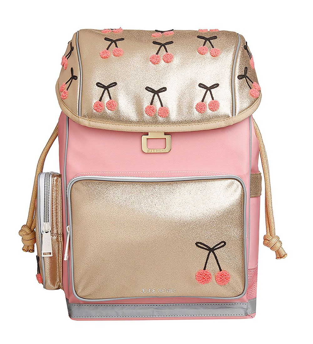 Jeune Premier School Backpack - Cherry Pompom