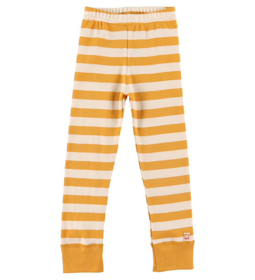 Katvig Leggings - Yellow/White Striped