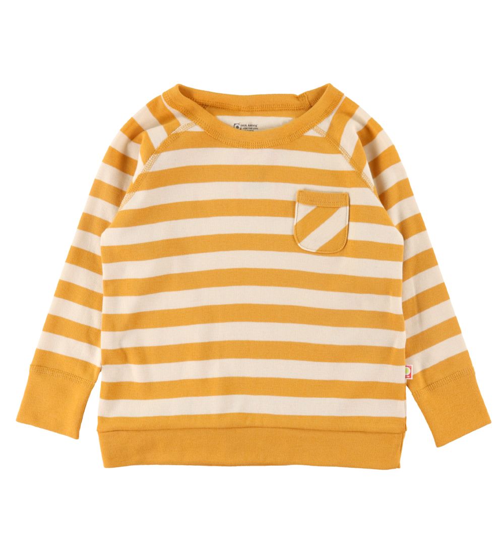 Katvig Blouse - Yellow/White Striped w. Pocket