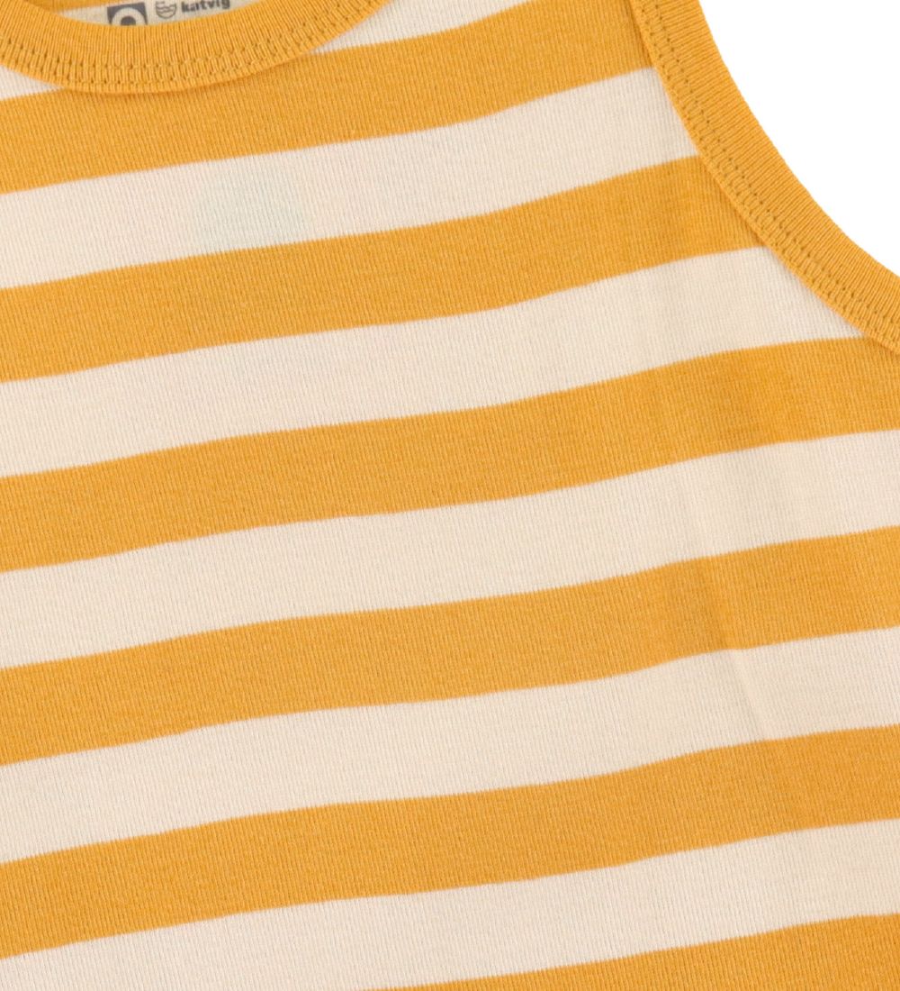 Sous-pull Katvig - Jaune/Blanc Rayures