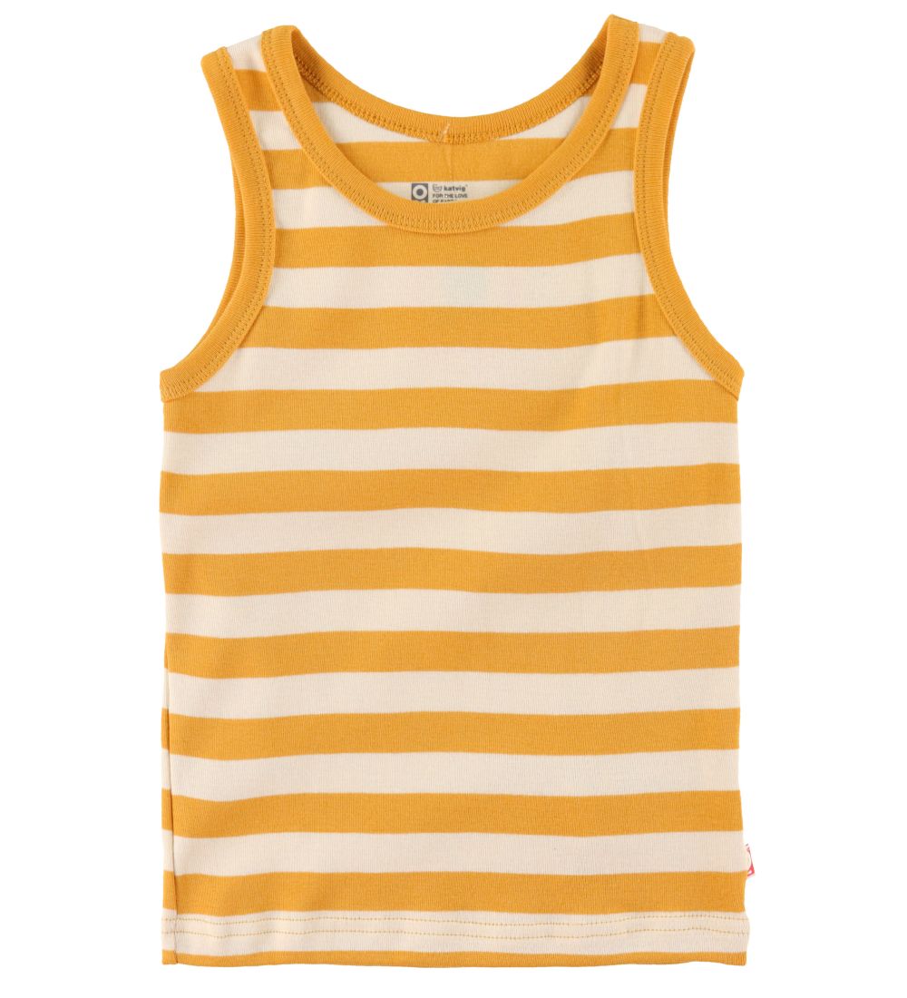 Sous-pull Katvig - Jaune/Blanc Rayures