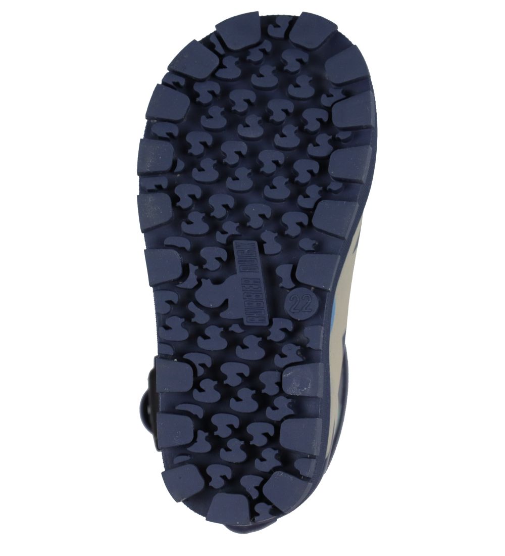 Bottes en Caoutchouc Rubber Duck - Marine av. Fleurs