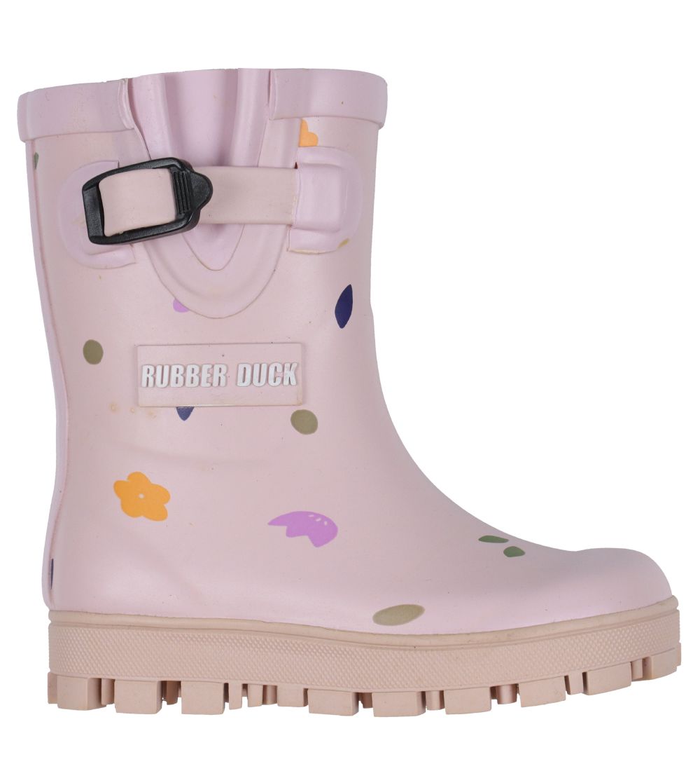 Rubber Duck Rubber Boots - Lilac w. Flowers