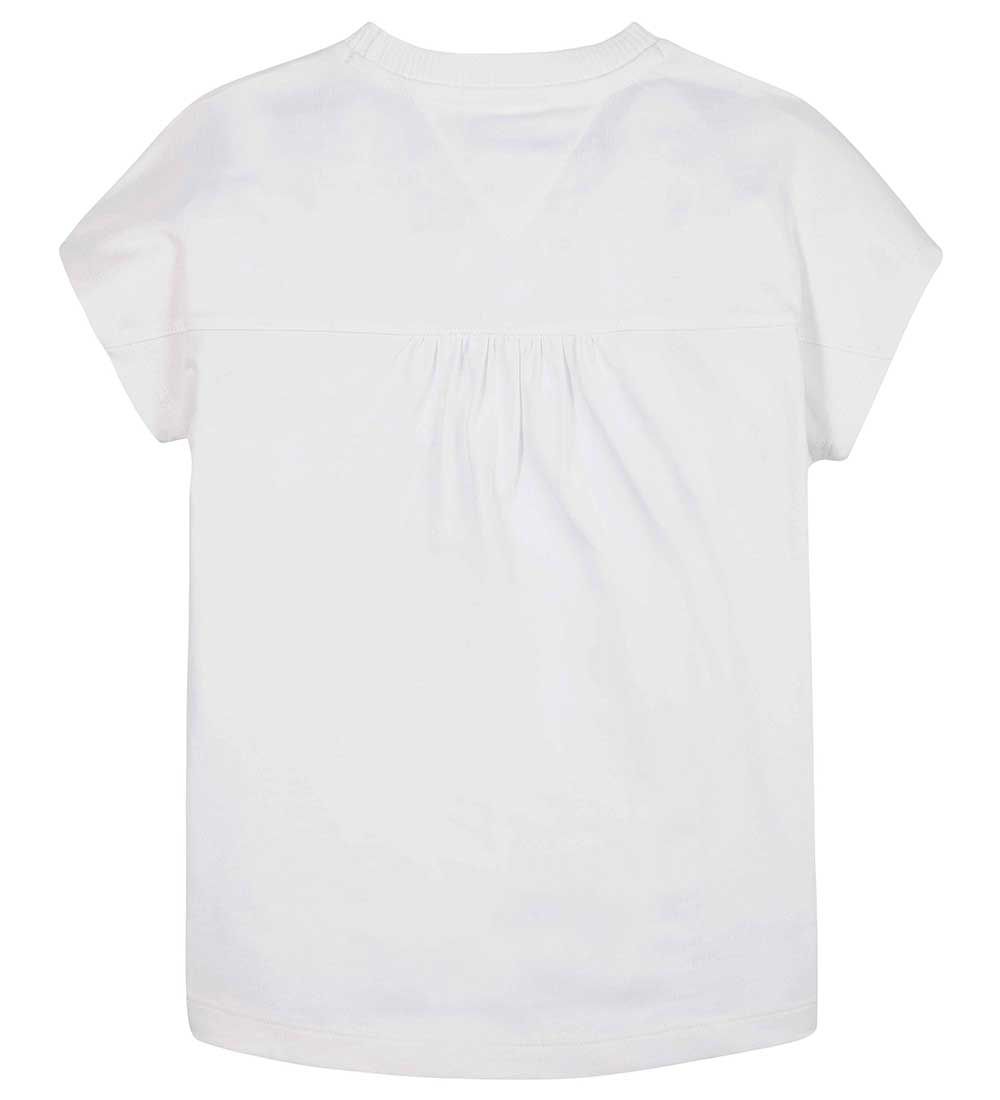 Tommy Hilfiger T-shirt - Stripe Logo - White