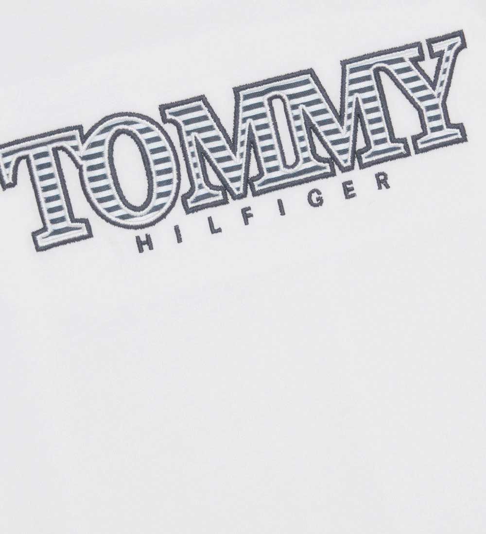 Tommy Hilfiger T-shirt - Stripe Logo - White