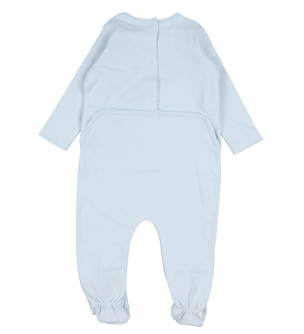 Bonton Nightsuit w. Feet - Milk-Lover - Illusion Blue