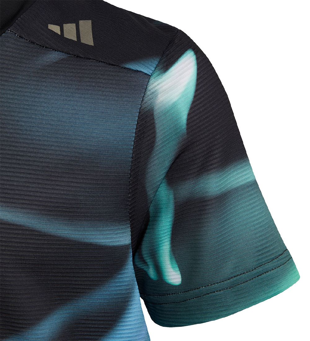 adidas Performance T-shirt - B HIIT Sir Tee - Blue/Green/Black