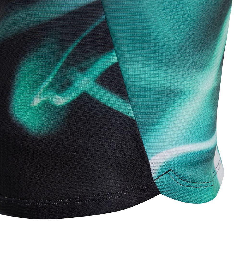 adidas Performance T-shirt - B HIIT Sir Tee - Blue/Green/Black