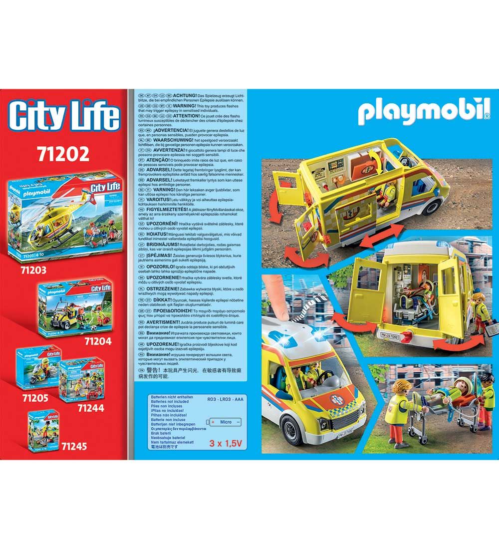 Playmobil City Life - Ambulance - 71202 - 67 Osaa