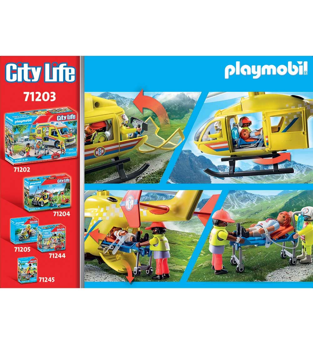 Playmobil City Life - Rescue Helicopter - 71203 - 48 Parts