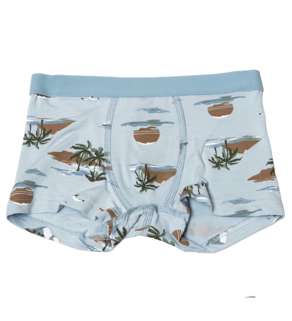Joha Boxers - 2-Pack - Bamboo - Blue w. Print
