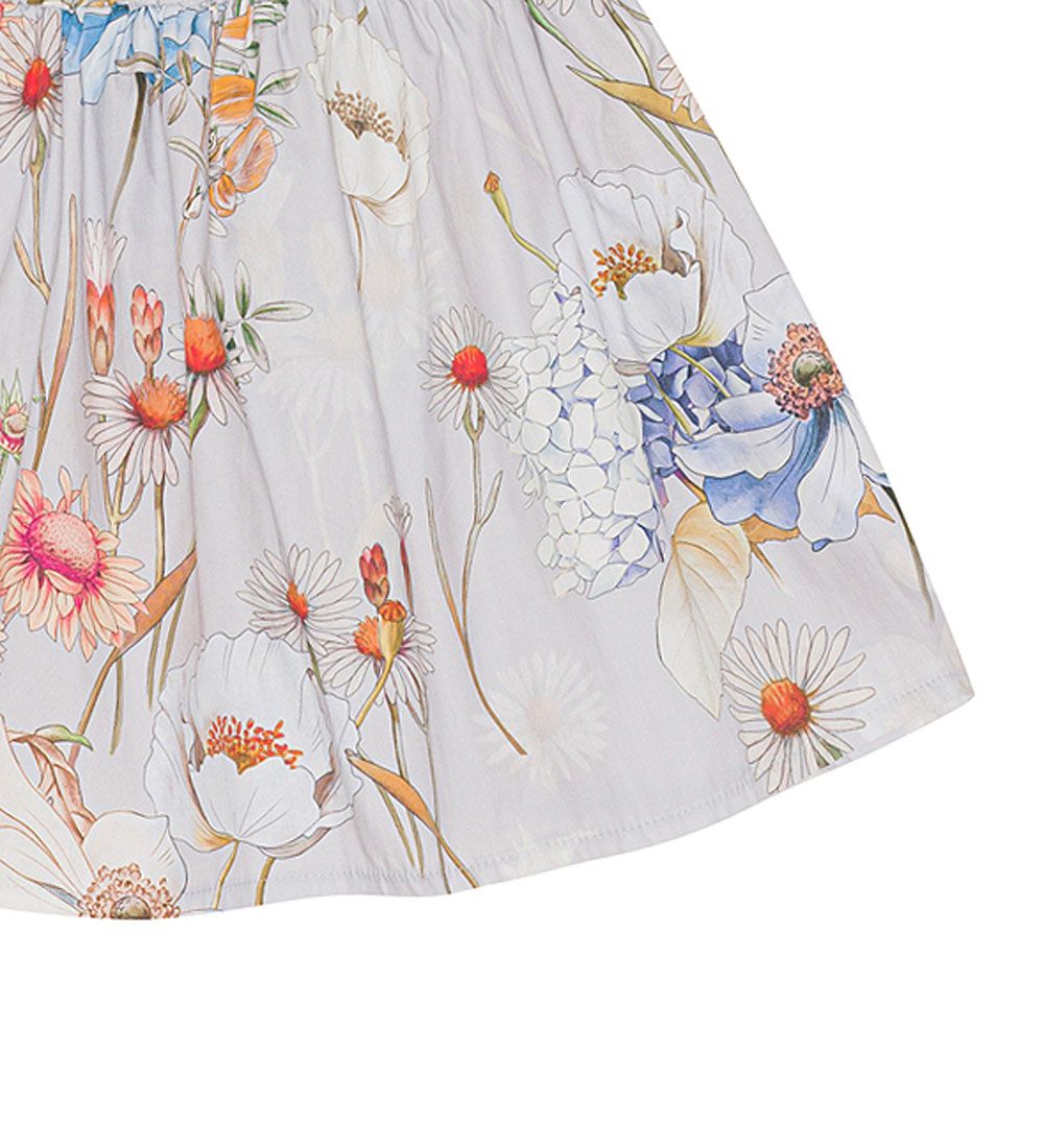 Christina Rohde Skirt - Grey w. Flowers