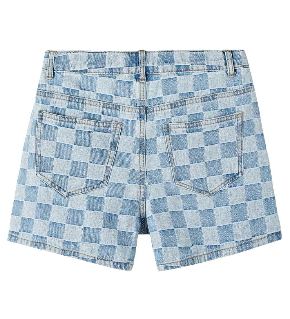 LMTD Shorts - NlfCheckizza - Medium+ Blue Denim/Checks