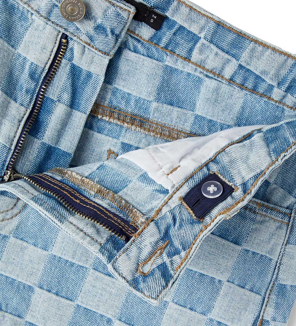 LMTD Shorts - NlfCheckizza - Medium+ Blue Denim/Checks