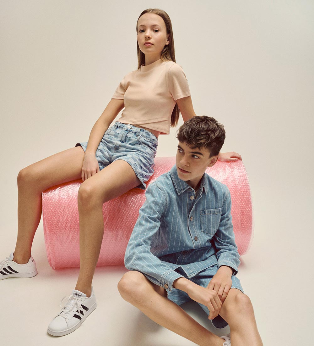 LMTD Shorts - NlfCheckizza - Medium+ Blue Denim/Checks