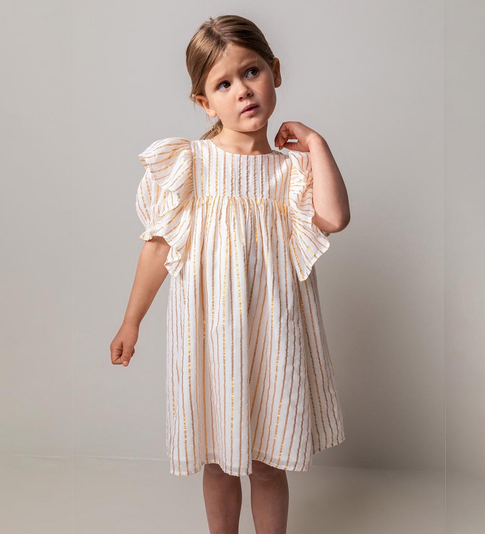 MarMar Dress - Dailyn - Gold Stripes