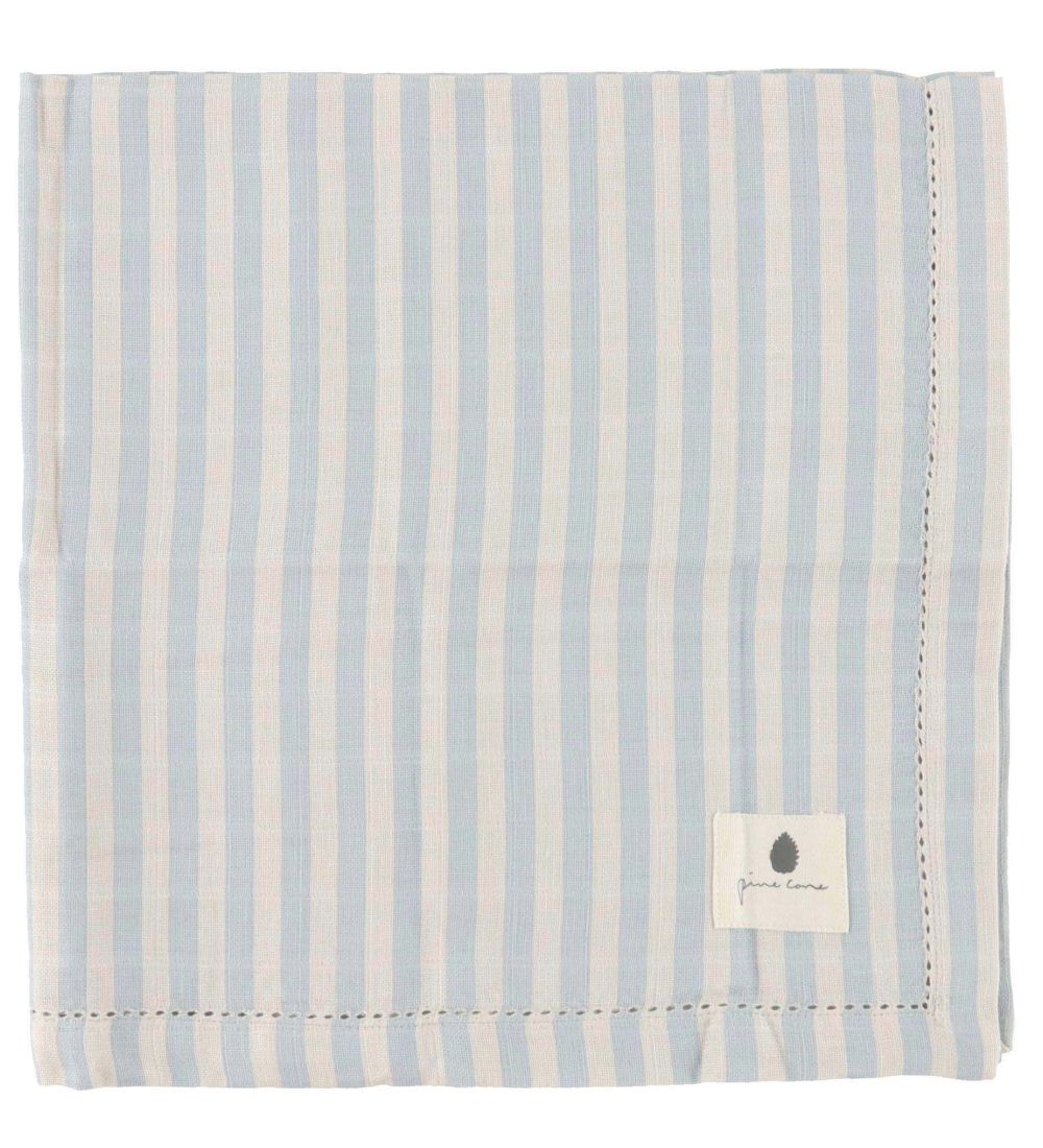 Pine Cone Muslin Cloth - 3-Pack - 70x70 cm - Edith - Blue Blosso