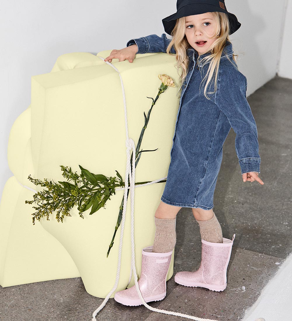 Bundgaard Rubber Boots - Charly High - Rose Sparkle
