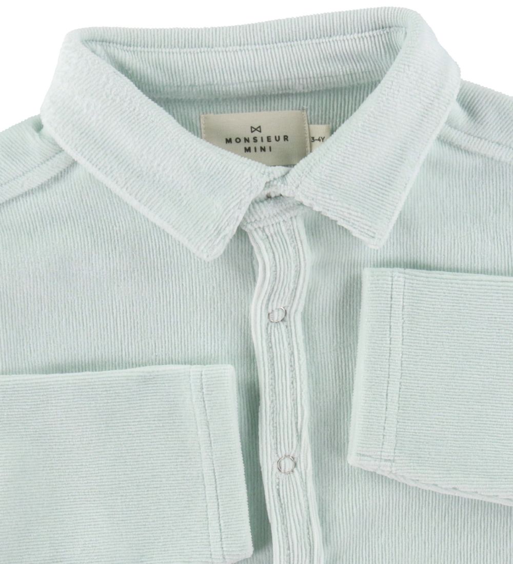 Monsieur Mini Shirt - Velvet - Light Blue