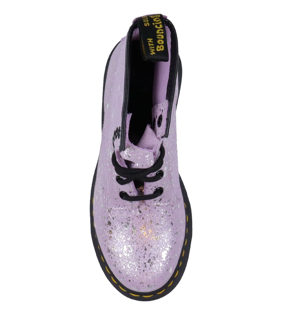Dr. Martens Boots - 1460 Metallic Paint Splatter - Lilac