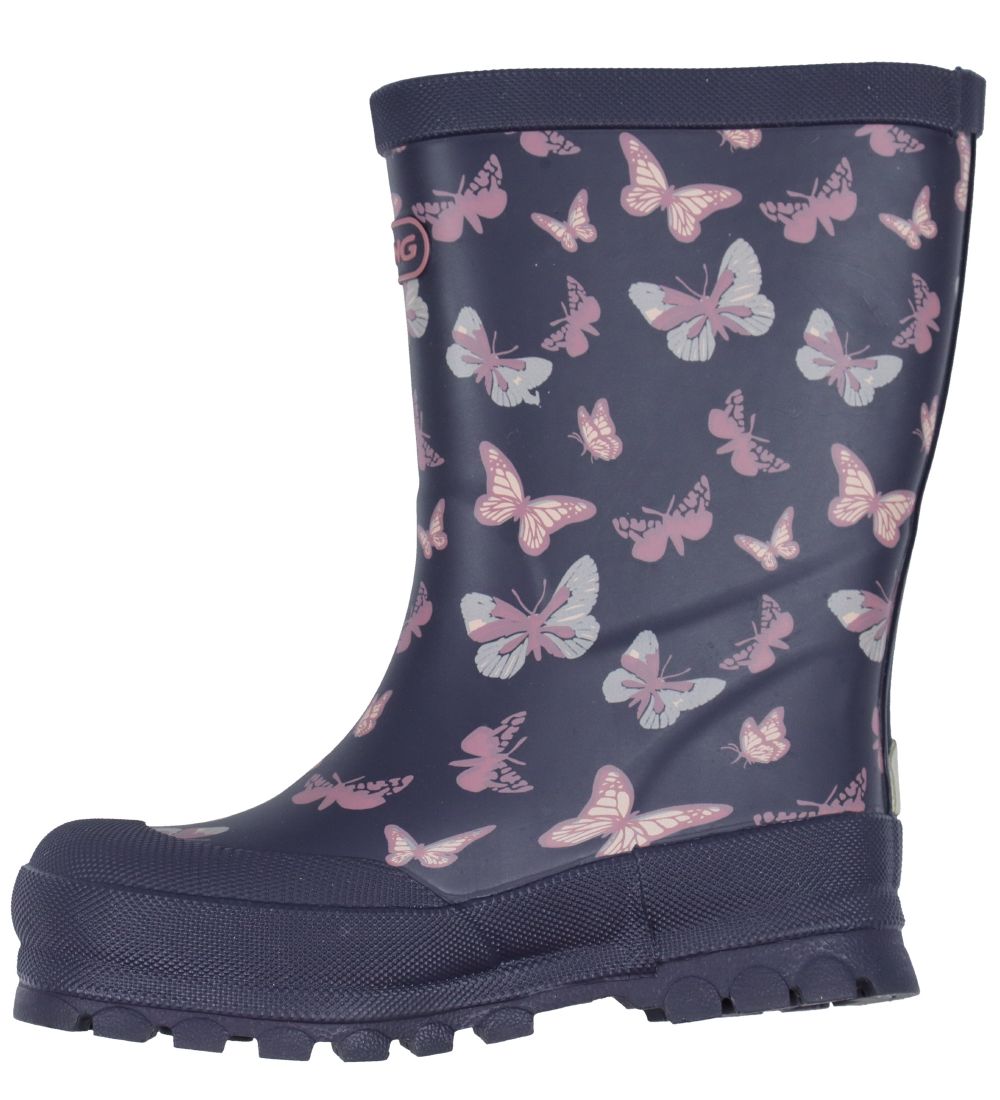 Viking Rubber Boots - Jolly - Navy/Antiquerose