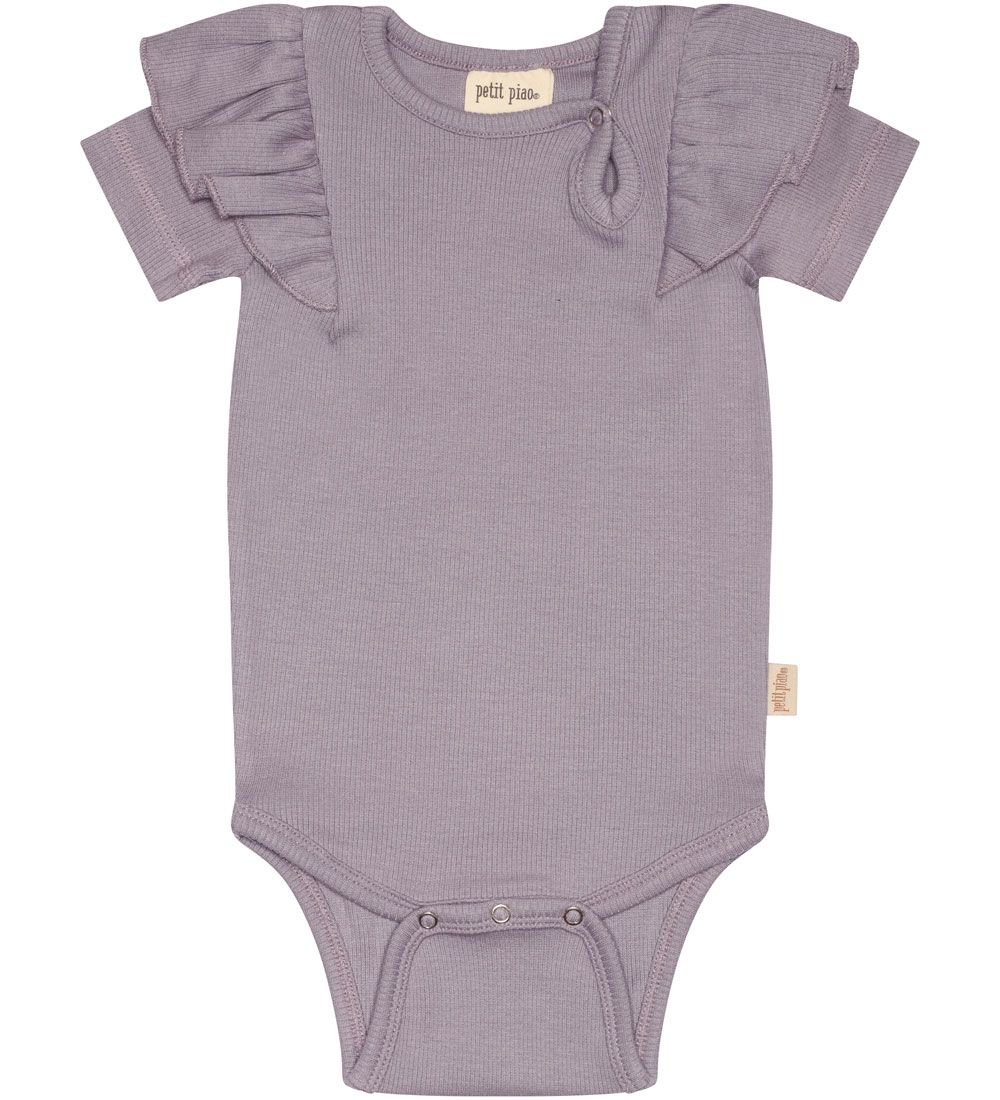 Petit Piao Bodysuit s/s - Modal - Rib - Dusty Lavender