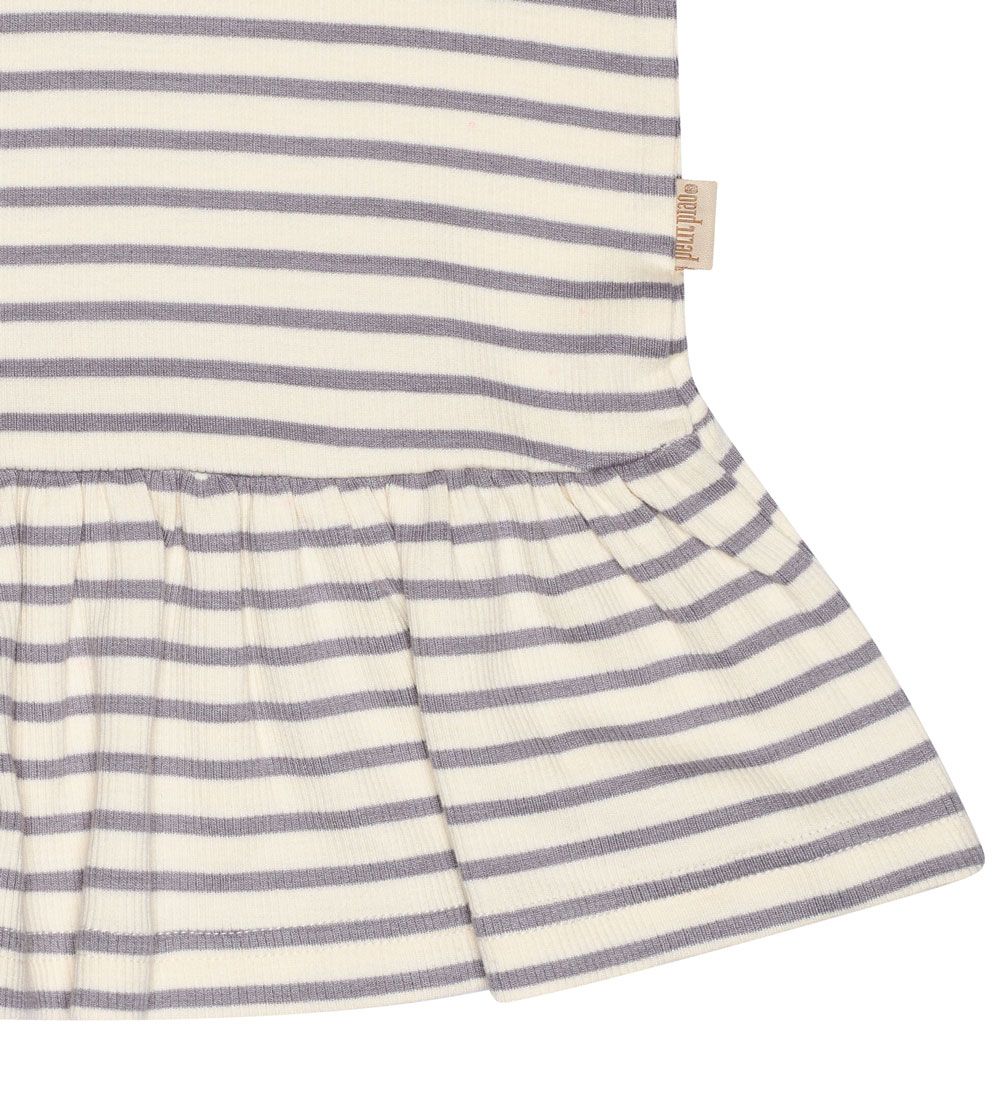 Petit Piao Kleid - Modal - Rib - Dusty Lavender/Off White
