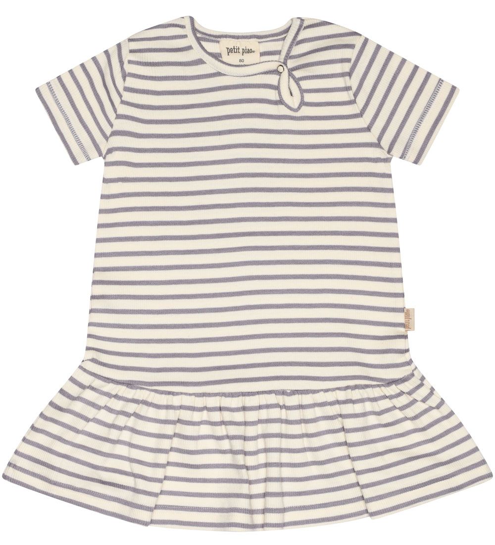 Petit Piao Kleid - Modal - Rib - Dusty Lavender/Off White
