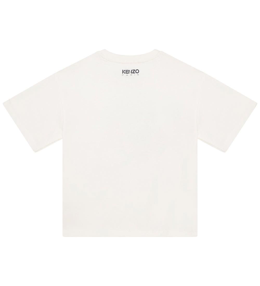 Kenzo T-shirt - Exclusive Edition - Cream/Red w. Flower