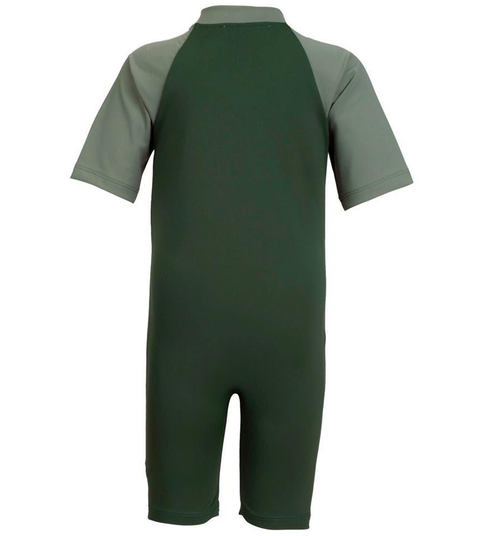 Petit Crabe Coverall Swimsuit - Multi Color - UV50+ - Forest/Arm