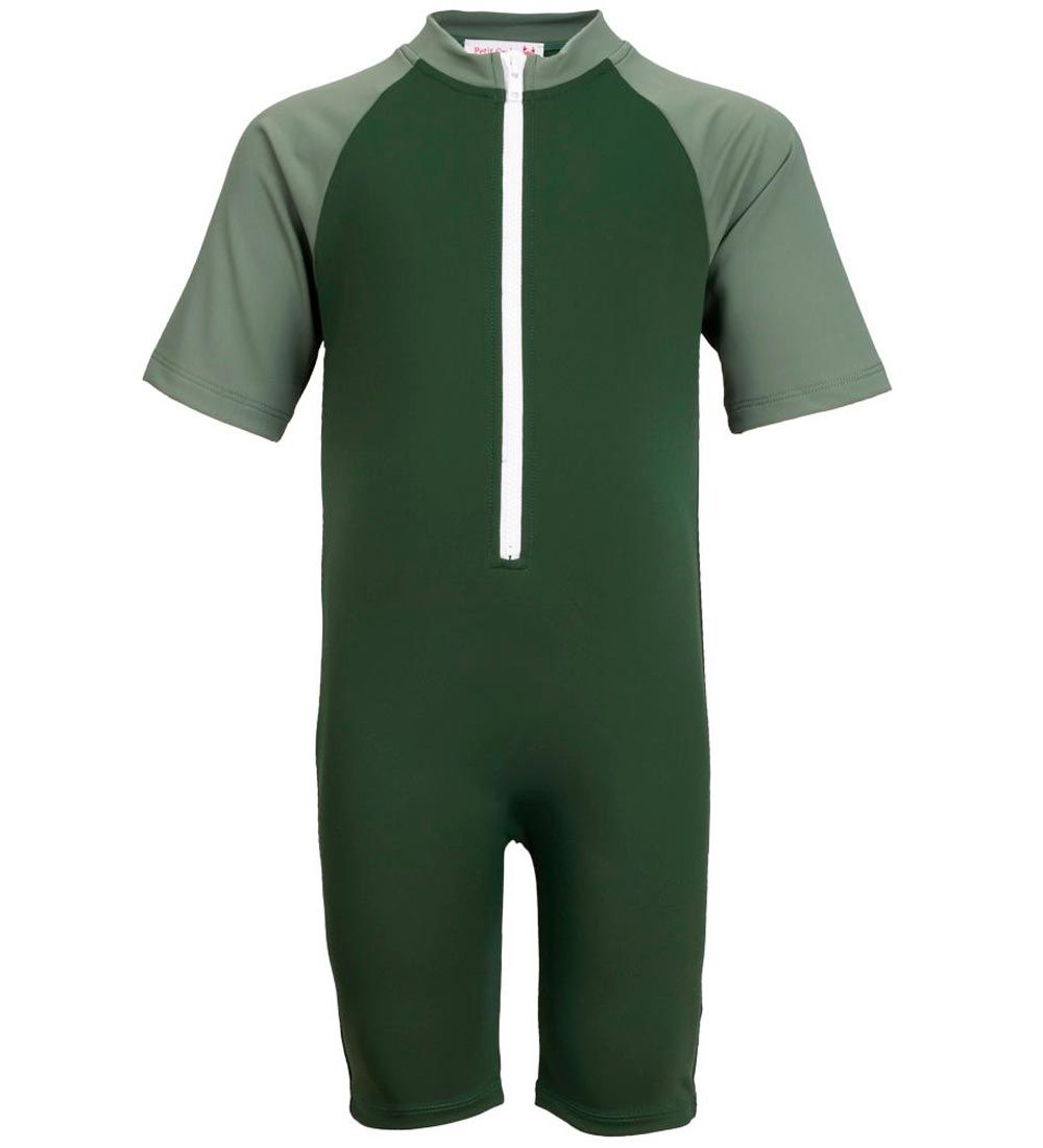 Petit Crabe Coverall Swimsuit - Multi Color - UV50+ - Forest/Arm