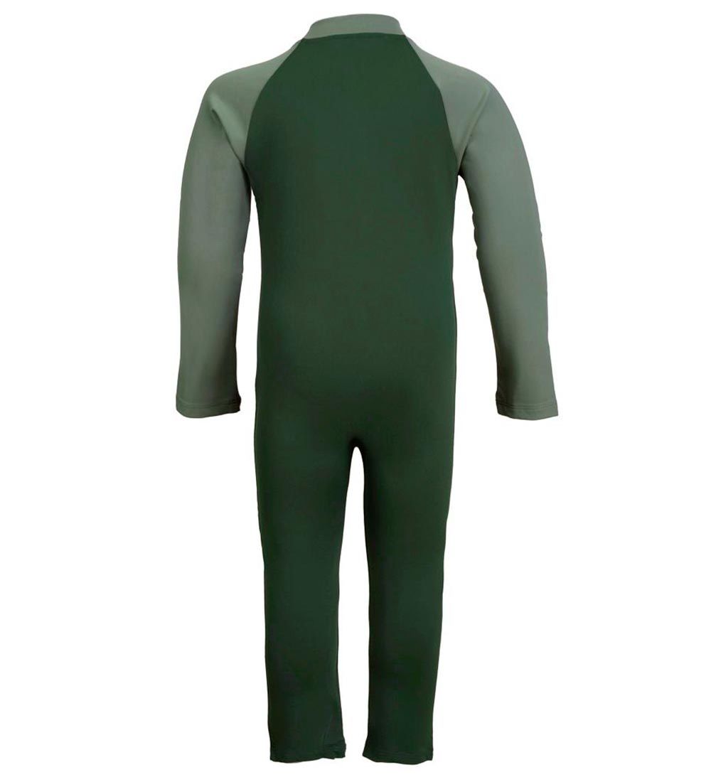 Petit Crabe Coverall Swimsuit - Multi Color - UV50+ - Forest/Arm