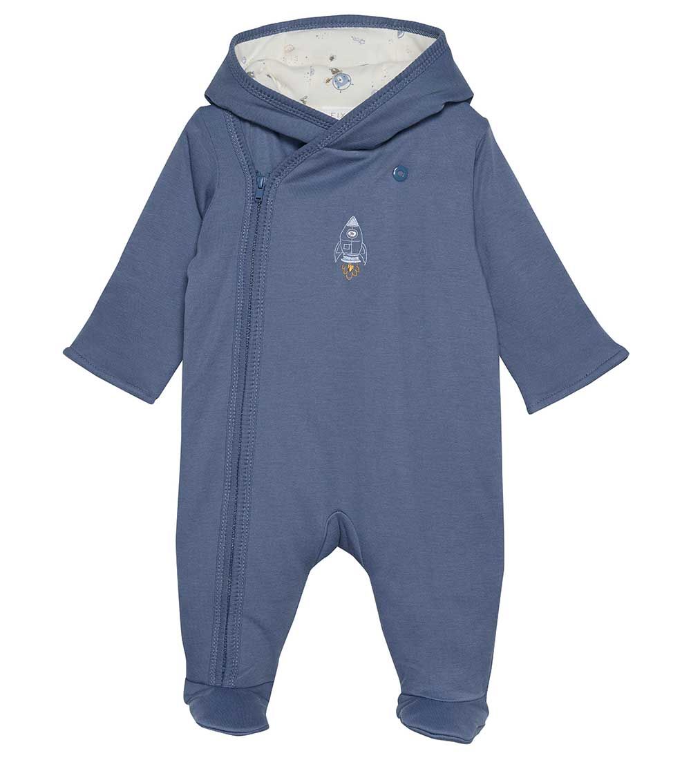 Fixoni Pramsuit w. Feet - Blue Fusion